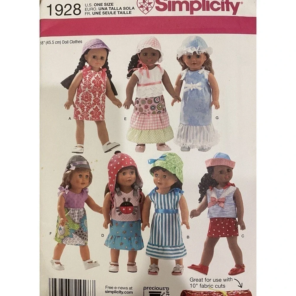 Simplicity McCall’s Vintage Sewing Patterns Four Piece Lot Girls Infant Dresses